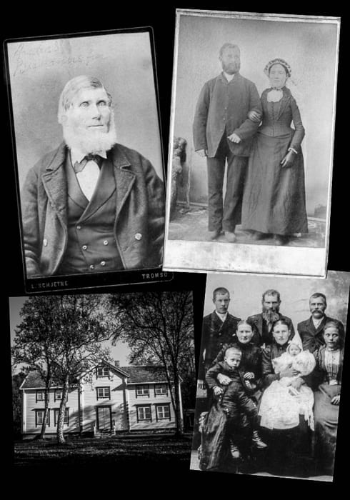 Historical photographs of the Hegelund family