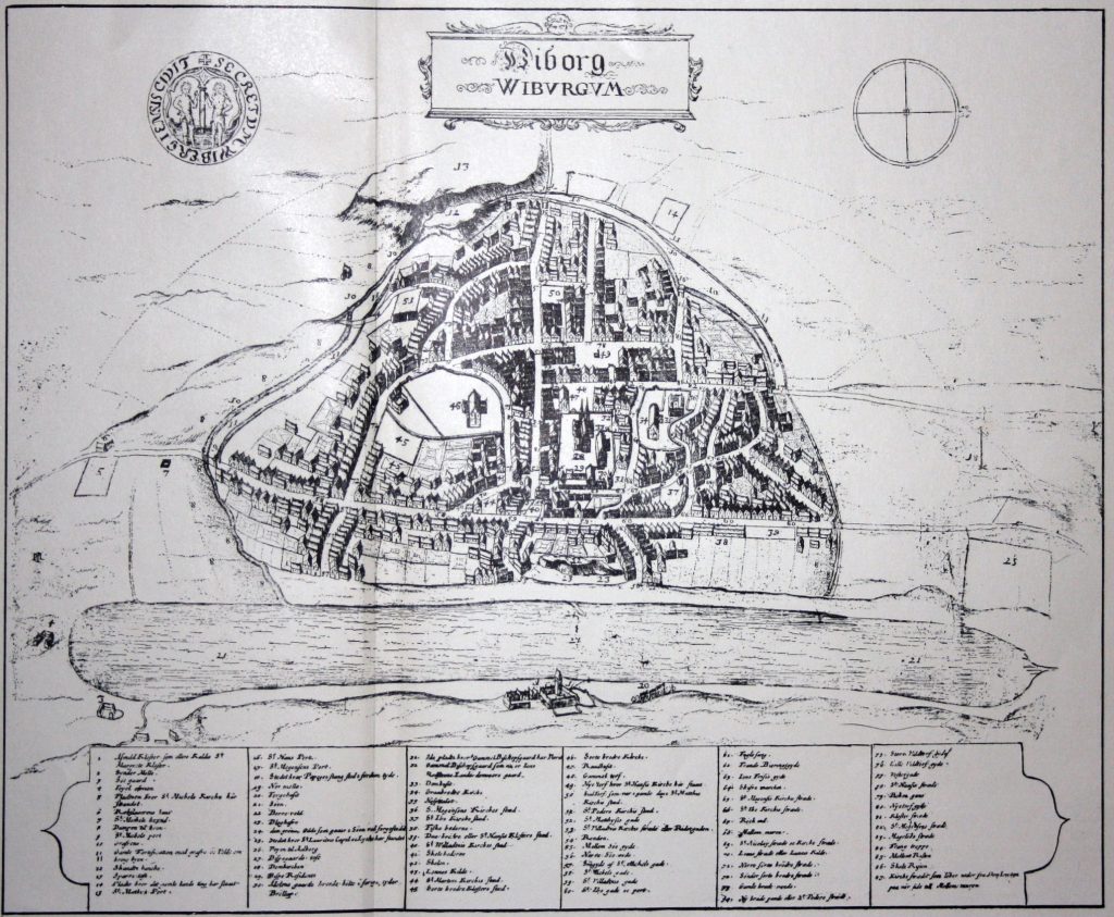 Map of Viborg, 1677